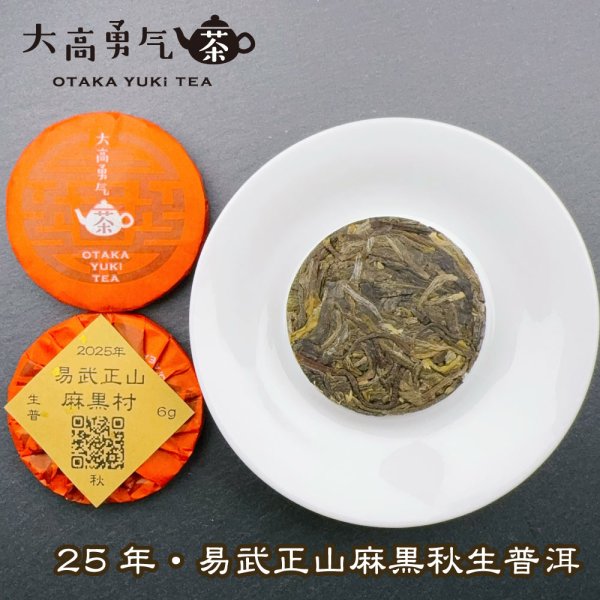 画像1: 25年易武正山麻黒秋・小茶餅 (1)