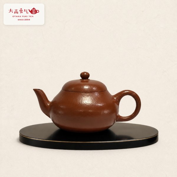 画像1: 紫砂壺｜粗砂朱泥 思壺｜約110ml（A015） (1)
