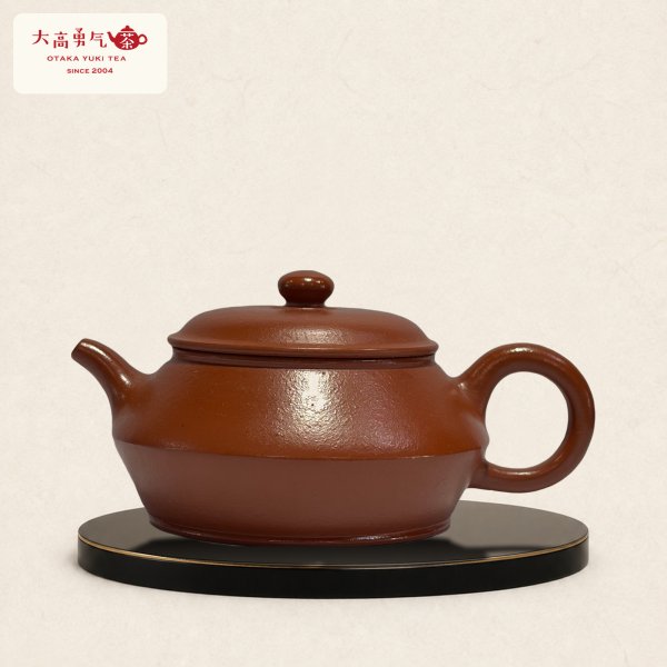 画像1: 紫砂壺｜朱泥 曼珠壺｜約90ml（C009） (1)