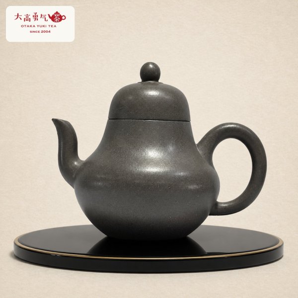 画像1: 紫砂壺｜朱泥 思壺（黒色）｜約120ml（C014） (1)