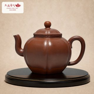 紫砂壺｜朱泥 宮灯壺｜約150ml（D010） - 大高中国茶専門店