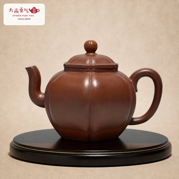 画像1: 紫砂壺｜朱泥 宮灯壺｜約150ml（D010） (1)