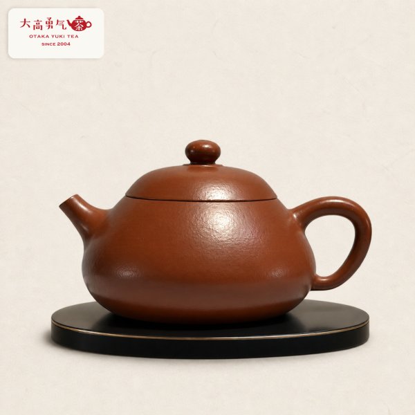 画像1: 紫砂壺｜粗砂朱泥 文旦壺｜約120ml（E009） (1)