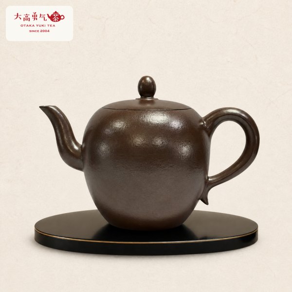 画像1: 紫砂壺｜朱泥 竹節壺｜約150ml（E022） (1)