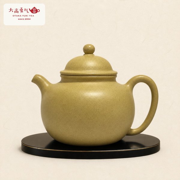 画像1: 紫砂壺｜青降坡泥 橄欖壺｜約130ml（G001） (1)