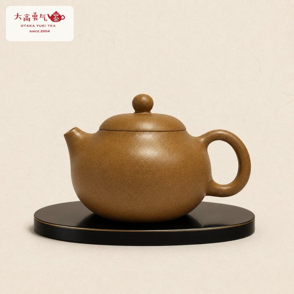 画像1: 紫砂壺｜緑泥 球壺｜約130ml（G002） (1)