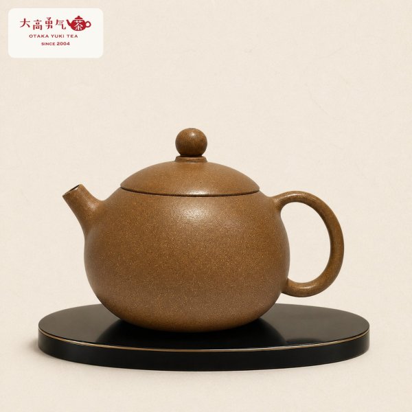 画像1: 紫砂壺｜芝麻段泥 茄瓜壺｜約110ml（K003） (1)