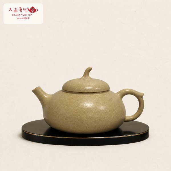 画像1: 紫砂壺｜本緑泥 文旦壺｜約100ml（K013） (1)
