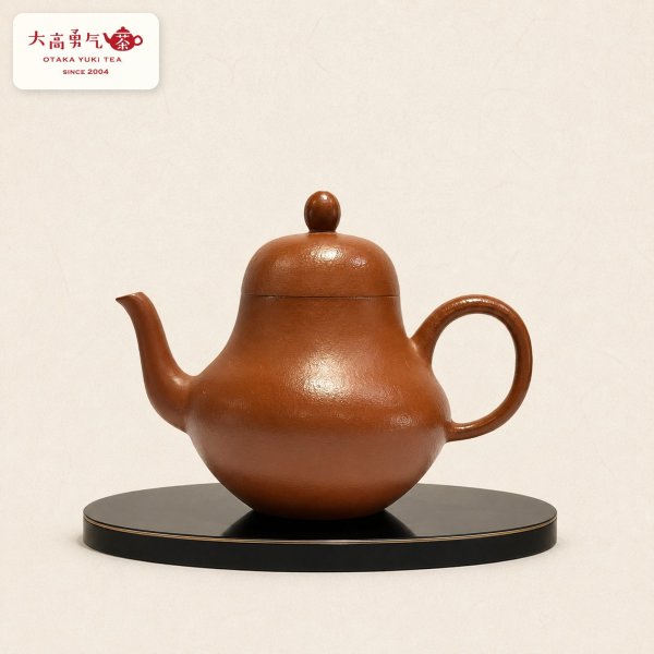 画像1: 紫砂壺｜朱泥 思壺｜約105ml（B002） (1)