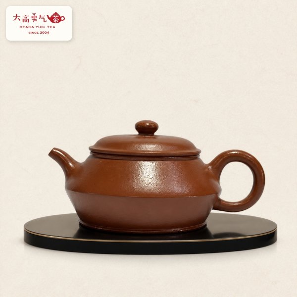 画像1: 紫砂壺｜朱泥 曼珠壺｜約90ml（C009） (1)