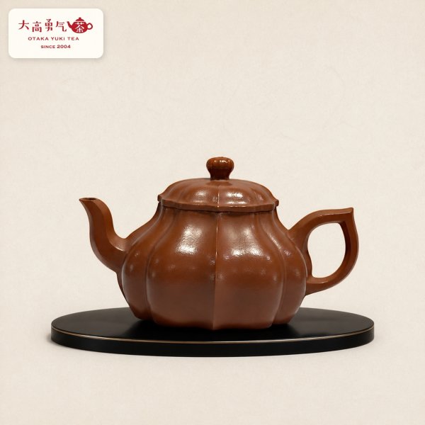 画像1: 紫砂壺｜朱泥 半月壺｜約190ml（D008） (1)