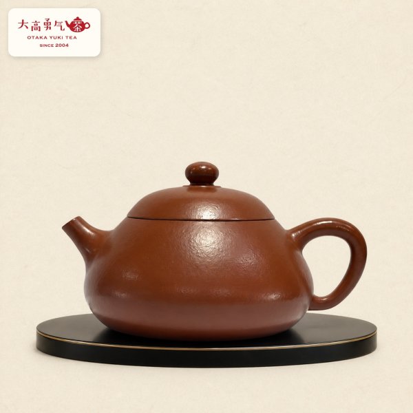 画像1: 紫砂壺｜粗砂朱泥 文旦壺｜約120ml（E009） (1)