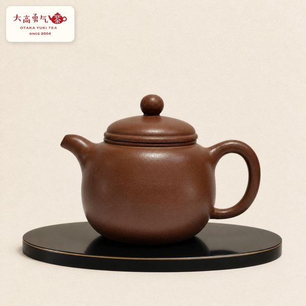 画像1: 紫砂壺｜朱泥 南瓜壺｜約115ml（E020） (1)