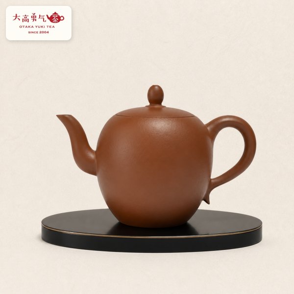 画像1: 紫砂壺｜朱泥（柴焼） 美人肩壺｜約160ml（E023） (1)