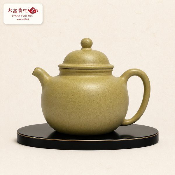画像1: 紫砂壺｜青降坡泥 橄欖壺｜約130ml（G001） (1)