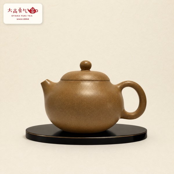 画像1: 紫砂壺｜緑泥 球壺｜約130ml（G002） (1)
