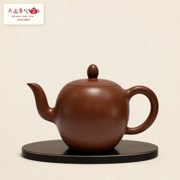 画像1: 紫砂壺｜朱泥 金瓜壺｜約185ml（H001） (1)