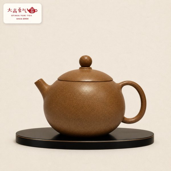 画像1: 紫砂壺｜芝麻段泥 茄瓜壺｜約110ml（K003） (1)
