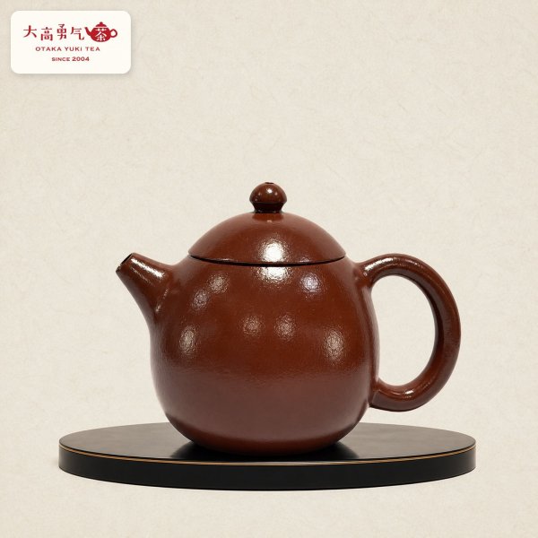 画像1: 紫砂壺｜大紅袍泥 林檎壺｜約150ml（K008） (1)