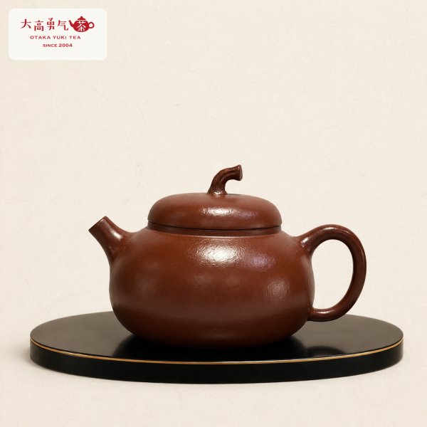 画像1: 紫砂壺｜朱泥 茄瓜｜約75ml（K020） (1)
