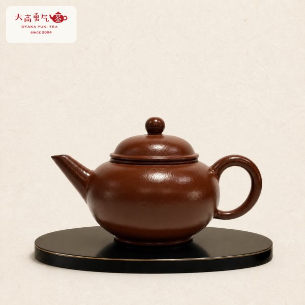 画像1: 紫砂壺｜朱泥 水平壺｜約90ml（K024） (1)