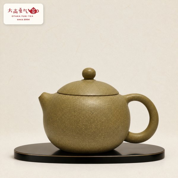 画像1: 紫砂壺｜端緑泥 龍蛋壺｜約90ml（L012） (1)